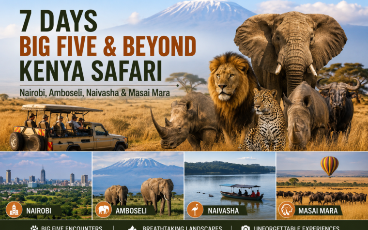 7 Days Big Five & Beyond Kenya Safari | Nairobi, Amboseli, Naivasha & Masai Mara