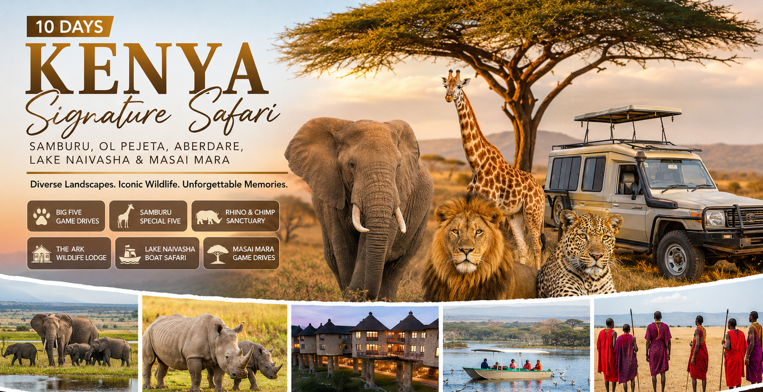 Grand Kenya & Tanzania Luxury Safari